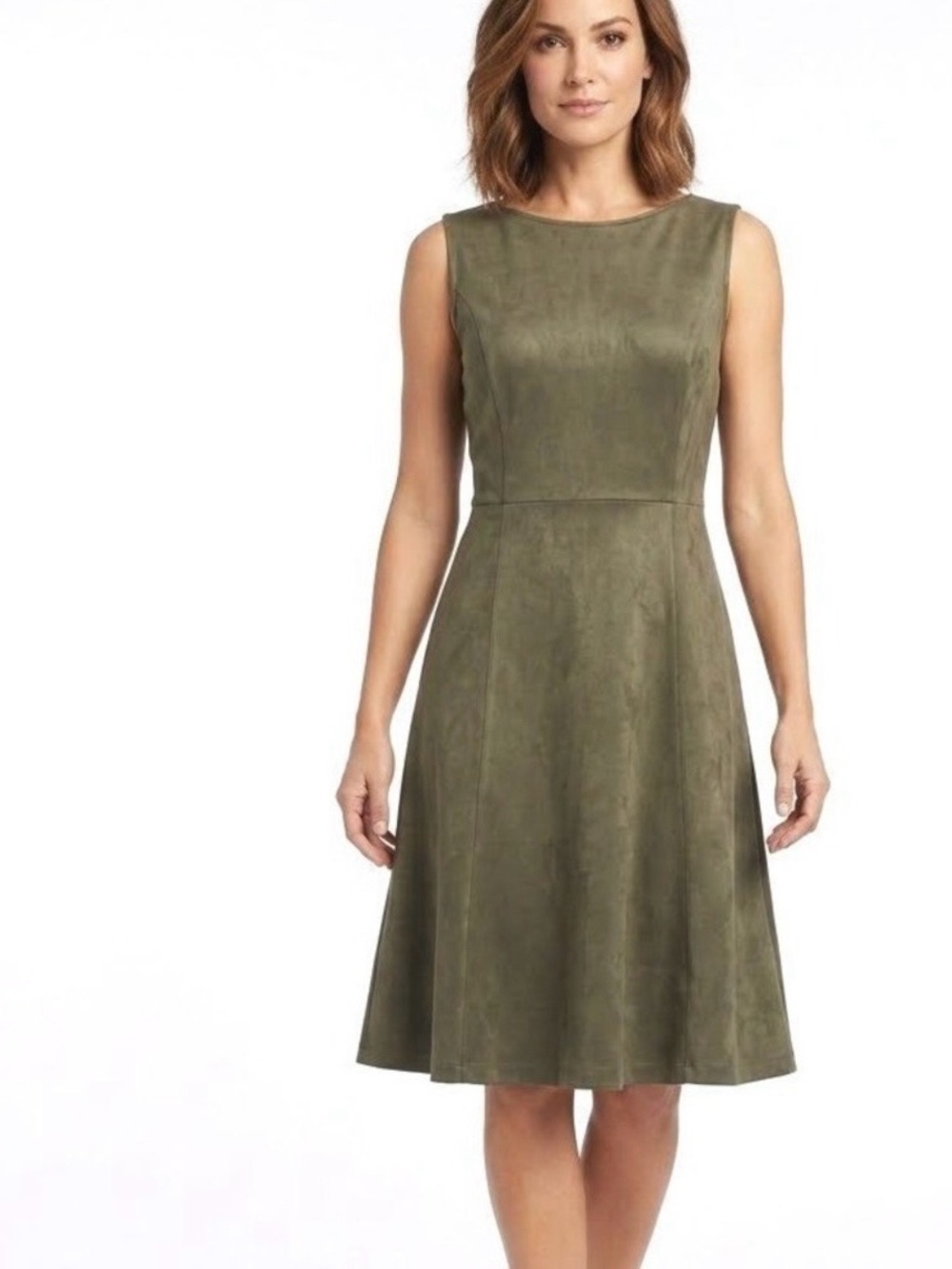Philosophy Republic Sleeveless A-Line Dress - Olive Green Size 10